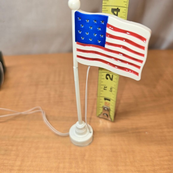 Department 56 Brite Lites‎ Lighted Village Accessory Flag Pole. Working! - Picture 4 of 7
